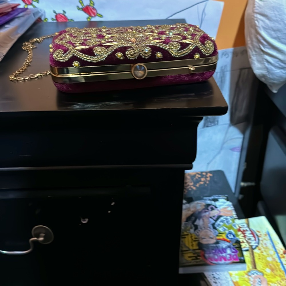 Eid bag with gold handle